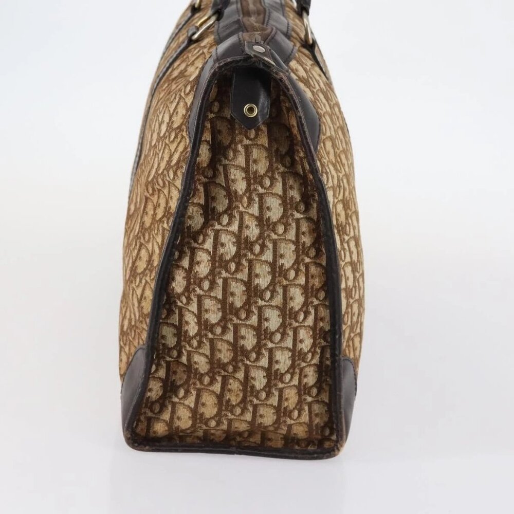 Christian Dior Trotter Canvas Boston Bag Brown - Picture 4 of 16